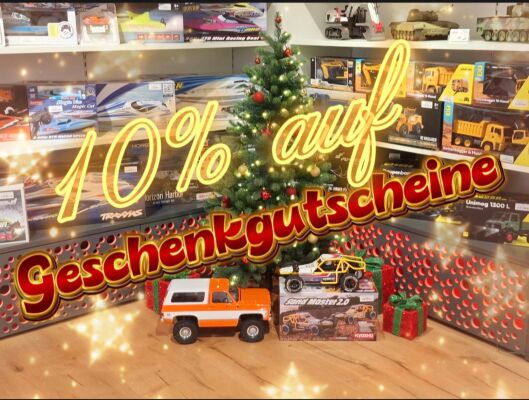 RC Multistore Geschenkgutscheine – jetzt 10 % günstiger zu Weihnachten - RC Multistore Gutschein – sofort per Mail | 10 % Weihnachtsrabatt