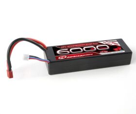Robitronic LiPo 7,4V, 6000mAh, 50C, 2S-2P, Racing Pack...