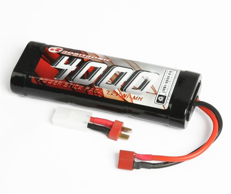 Robitronic NiMH 7,2V, 4000mAh, Stick Pack, T-Stecker & Tamiya / SC4000T