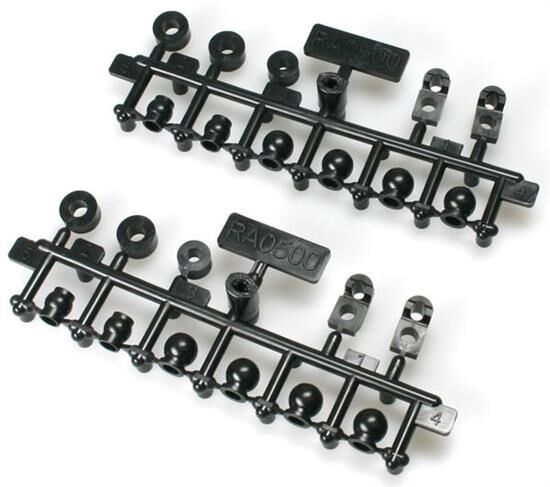 Robitronic Plastikset Kugelköpfe & Buchsen (2 Stück) / RA0500