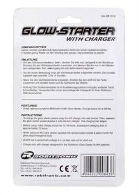 Robitronic Glühkerzenstarter 2000 mAh mit Ladegerät / RB1018
