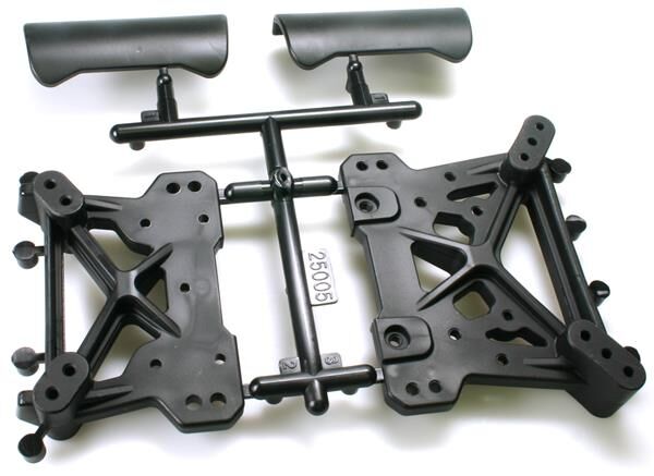 Robitronic Dämpferbrücken & Bumper Vorne & Hinten Protos / R25005