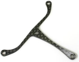 Robitronic Hintere Chassis-Verstrebung Kohlefaser / RA2002