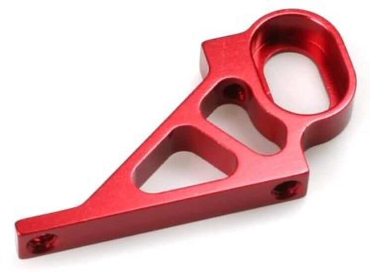 Robitronic Lagerplatte rot eloxiert / RA2039