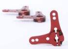 Robitronic Aluminium Servo Doppel Arm 23Z (90°) Rot / R17014R