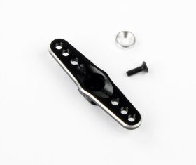 Robitronic Aluminium Servo Arm 24 Z. doppel (leicht) Schwarz / R17027