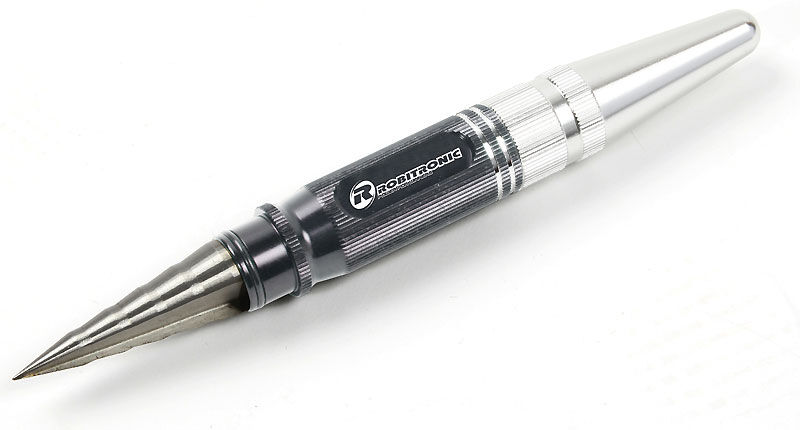 Robitronic Lexanbohrer Grau mit Schutzkappe / R06204G