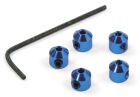 Robitronic Aluminium Stopper 2mm Blau (5Stk) / R07200B