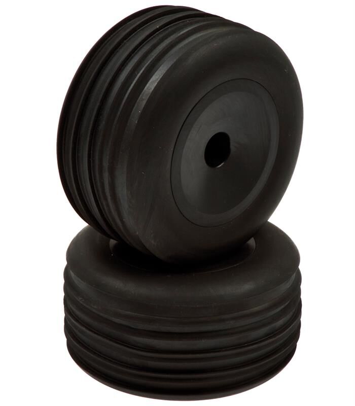 Robitronic Truggy Vorderreifen verklebt schwarze Felgen (2 Stk) / RSU00153