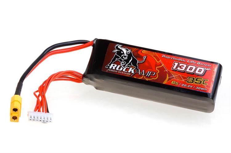 Rockamp 1300mAh 6S 35C (33x35x109) für Align / RK1300A6S35