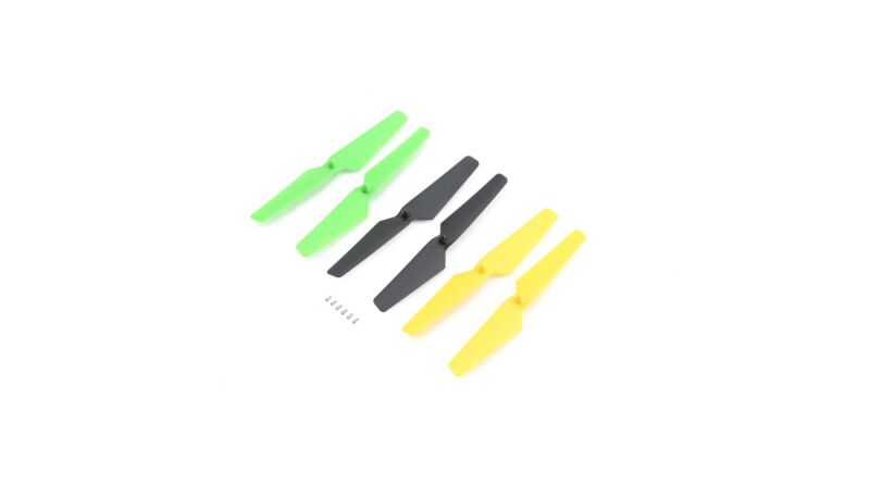Blade Ersatzteil Propellerset, gelb/grün/schwarz (4 Stk) Zeyrok / BLH7303