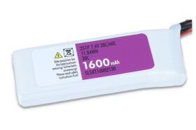 SLS Lipo Akku XTRON 1600mAh 2S1P 7,4V 30C/60C /...