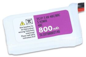 SLS Lipo Akku XTRON 800mAh 2S1P 7,4V 40C/80C / SLSXT08002140