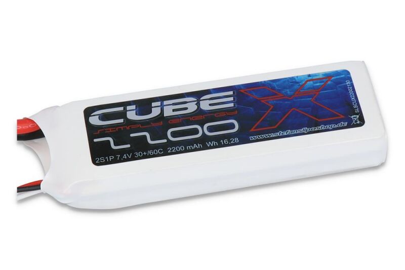 SLS Lipo Akku X-CUBE 2200mAh 2S1P 7,4V 30C/60C / SLSCUX22002130
