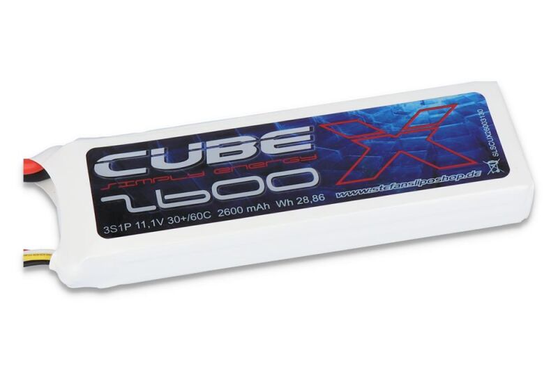 SLS Lipo Akku X-CUBE 2600mAh 3S1P 11,1V 30C/60C / SLSCUX26003130