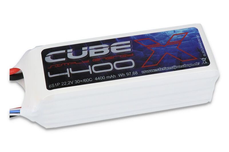 SLS Lipo Akku X-CUBE 4400mAh 6S1P 22,2 V 30C/60C / SLSCUX44006130