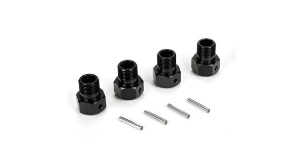 LOSI Ersatzteil Wheel Hex Black & Pin (4) MTXL / LOS252050