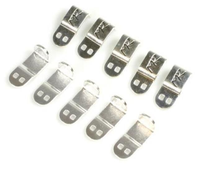 Much More Akku Lötanschluß L-Typ Silber (10Stk.) / MBB-PES