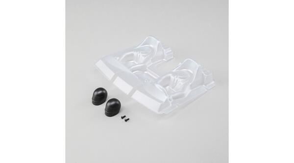 LOSI Ersatzteil Interior Set with Helmets, Clear Baja Rey / LOS230020