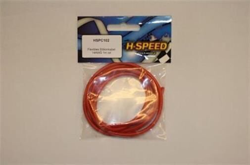 H-SPEED flexibles Silikonkabel 14AWG 1m rot / HSPC102