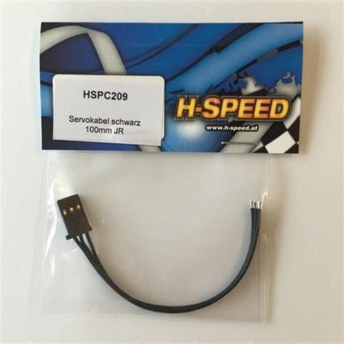 H-SPEED Servoverlängerung schwarz JR 100mm / HSPC209