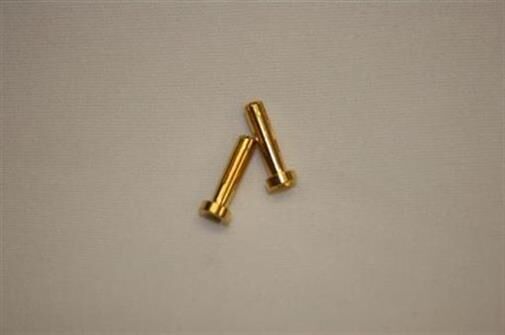 H-SPEED 4mm Goldkontaktstecker 18mm lp (2Stk) / HSPP001