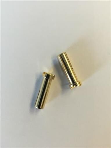 H-SPEED 5mm Goldkontaktstecker 18mm (2Stk) / HSPP005