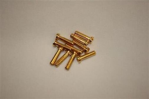 H-SPEED 4mm Goldkontaktstecker 18mm lp (10Stk) / HSPP011
