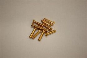 H-SPEED 4mm Goldkontaktstecker 18mm lp (10Stk) / HSPP011