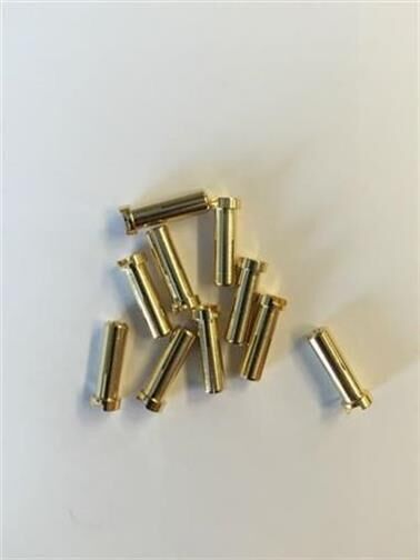 H-SPEED 5mm Goldkontaktstecker 18mm (10Stk) / HSPP015