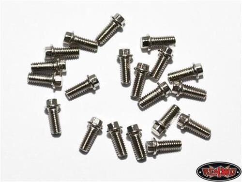 RC4WD Miniature Scale Hex Bolts (M2.5 x 6mm) (Silver) / RC4ZS0663