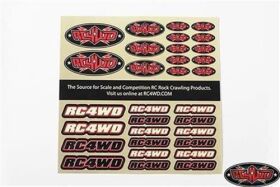RC4WD Small Decal Sheet / RC4ZS1270
