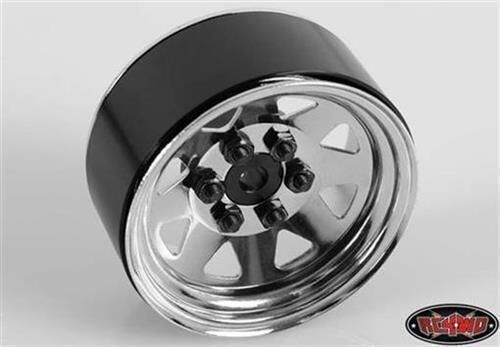 RC4WD 6 Lug Wagon 1.9 Steel Stamped Beadlock Wheels (Chrome) / RC4ZW0002