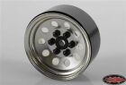 RC4WD Pro10 1.9 Steel Stamped Beadlock Wheel (Silver) / RC4ZW0073