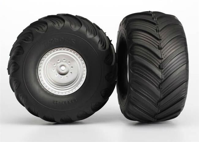 Traxxas TIRES & WHEELS, ASSEMBLED, GLU/ TRX3665