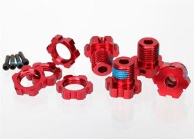 Traxxas WHEEL HUBS, SPLINED, 17MM (RED/ TRX5353R