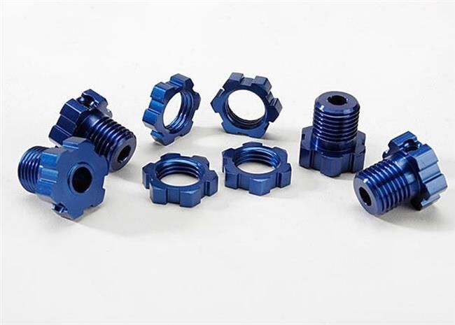 Traxxas Radmitnehmer 17mm gesplintet Revo blau / TRX5353X