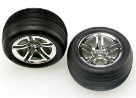 Traxxas TIRES & WHEELS, ASSEMBLED, GLU/ TRX5574R