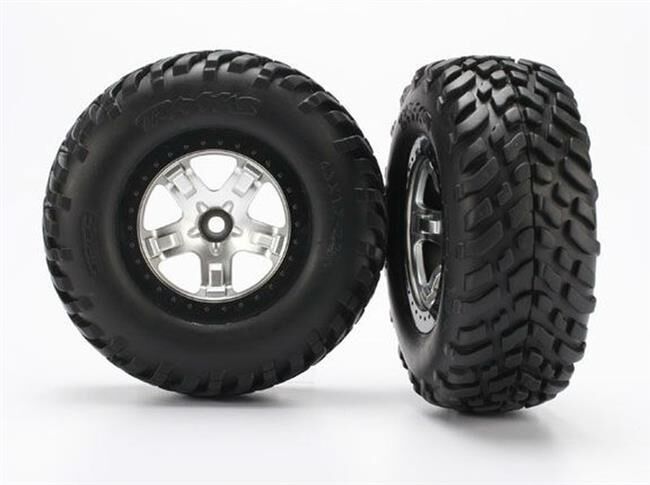 Traxxas Reifen+Felge montiert Slash vo schw/satin / TRX5875X