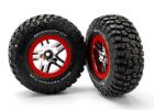 TRAXXAS Reifen auf Felge vorn S1 soft Slash rot Beadlock / TRX5877R
