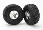 Traxxas Reifen+Felge montiert Slash vo schw/satin / TRX5881