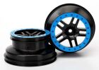 Traxxas WHEELS, SCT SS BLK/BLUE BEAD (/ TRX5886A