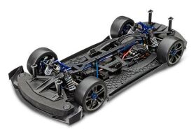 Traxxas X0-1 Supercar / Onroad Modell Brushless mit TSM ohne Akkus / TRX64077-3