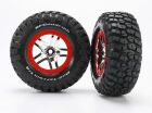 Traxxas Reifen auf Felge chrome Slash 4x4 (supersoft) / TRX6873R