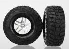 Traxxas Reifen auf Felge KUMHO soft S1 Slash 4x4 schw/satin / TRX6874R
