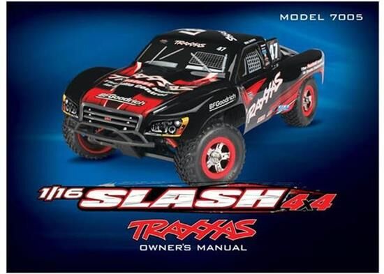 Traxxas Bedienungsanleitung 1/16 SLASH 4WD/ TRX7097