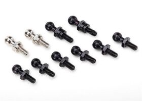 Traxxas Pivot balls: schwarz (6), silber (2), schwarz...