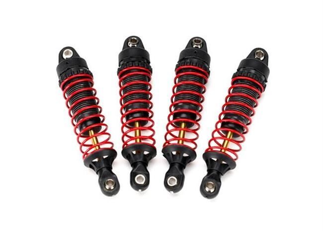 Traxxas Alu-Stoßdämpfer-Set (4) PTFE-Beschichtung + TIN-Kolbenstange Teton Tuning / TRX7665