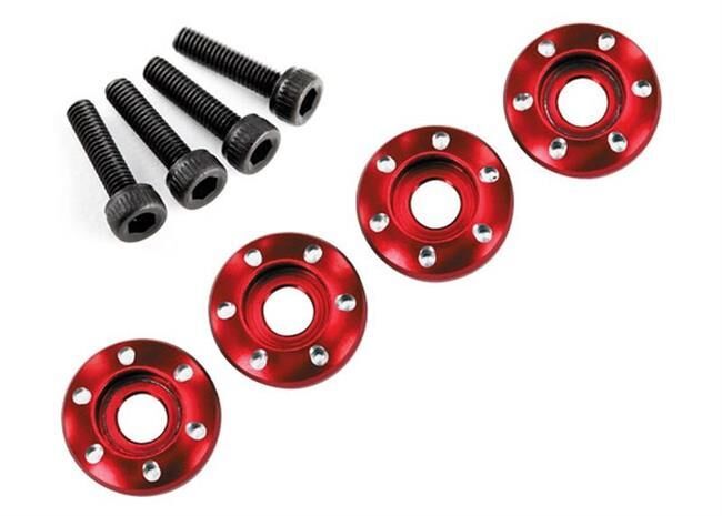 Traxxas Alu-Radmuttern rot (4) 3x12 CS Teton Tuning / TRX7668R