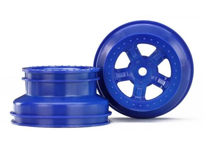 Traxxas Felgen, SCT blau, Beadlock Style, (1.8 inner, 1.4/ TRX7673